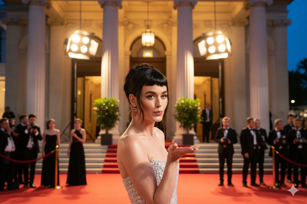 Stylish space-themed feature image for Katy Perry space topic
