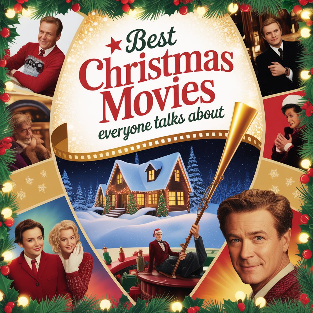 Festive christmas movies collage poster 3