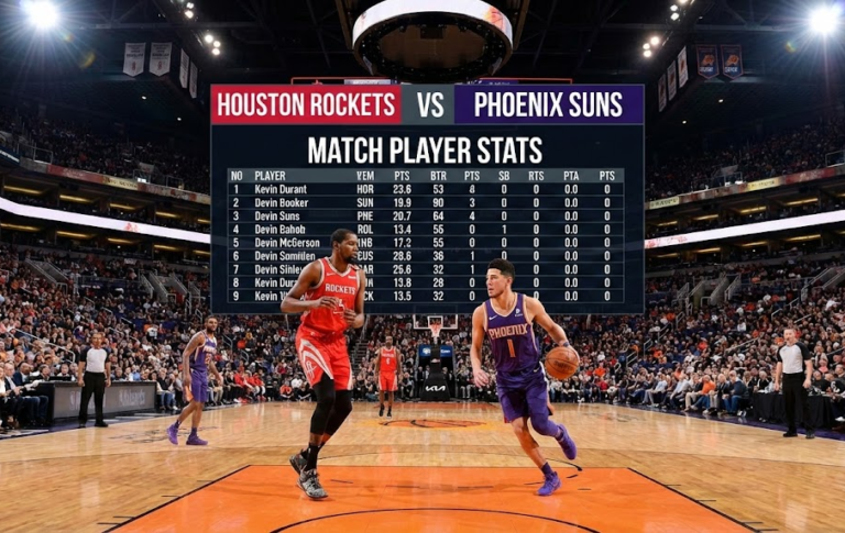 Houston Rockets vs Phoenix Suns Match Player Stats