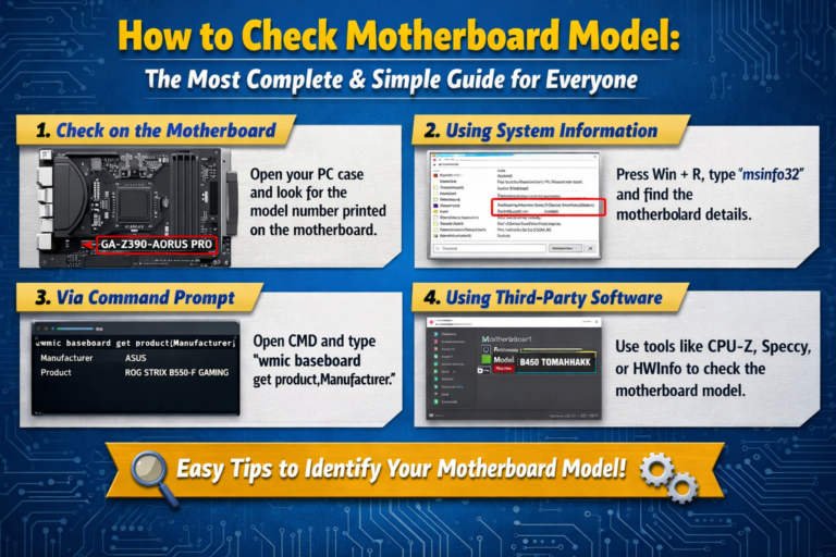 How to Check Motherboard Model