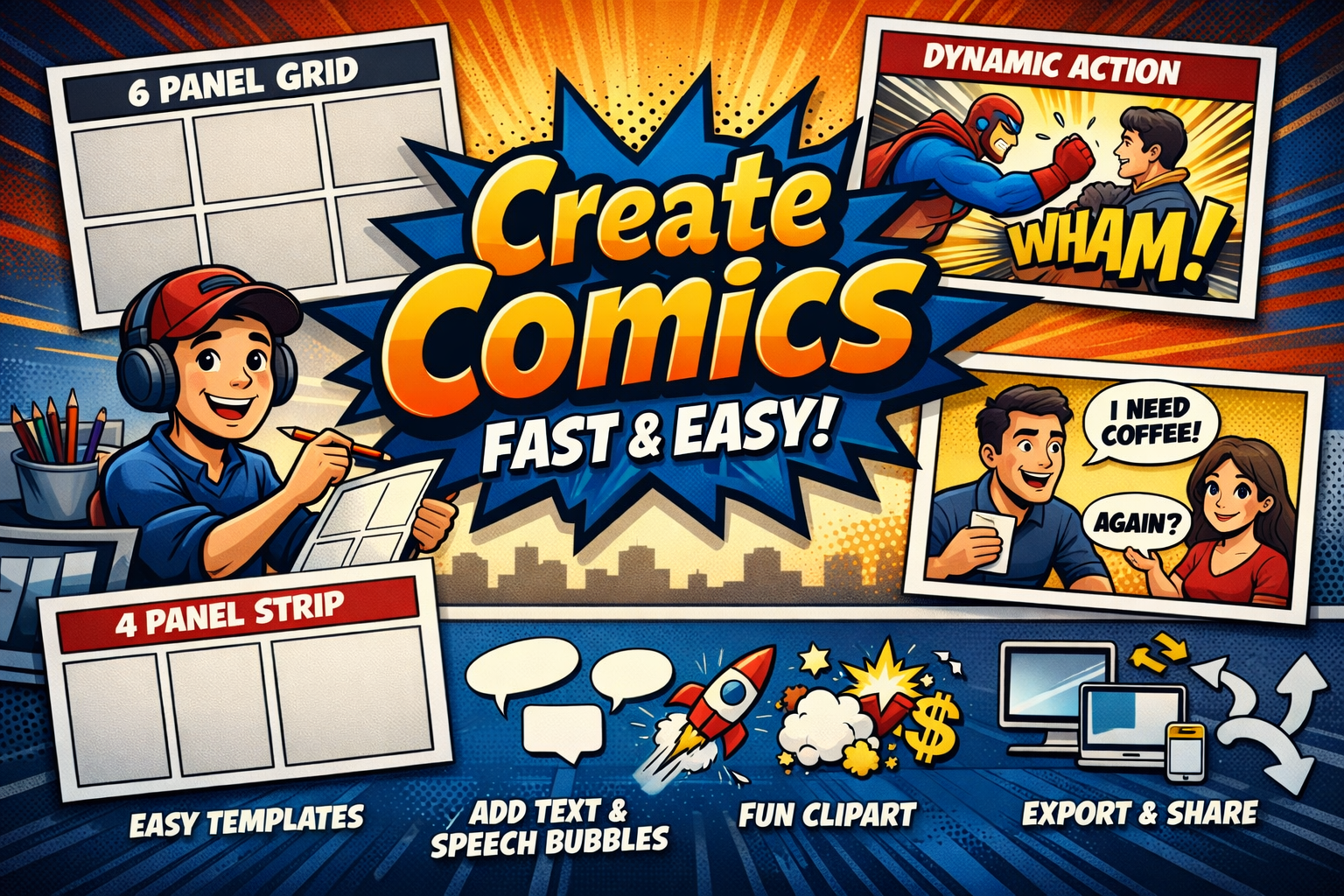 Comic Strip Template